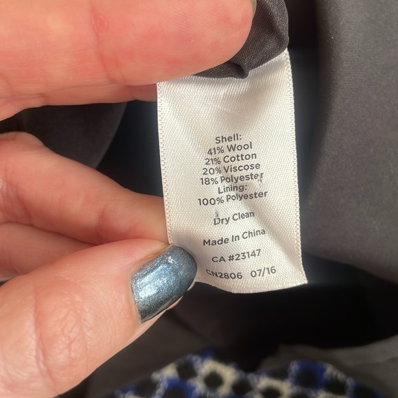 Talbots blue woolen skirt - Picture 6 of 8